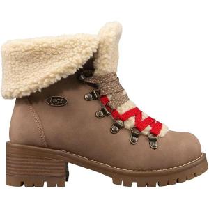 imageLugz Womens Adore Fur Classic Chukka Fashion BootRoasted CashewNaturalGum