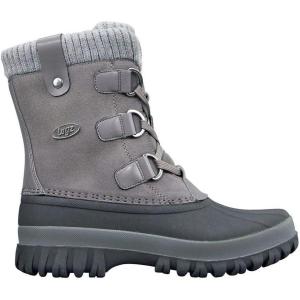 imageLugz Womens Stormy Classic 6inch Duck Toe Waterproof Fashion Boot SnowDark GreyGreyBlack