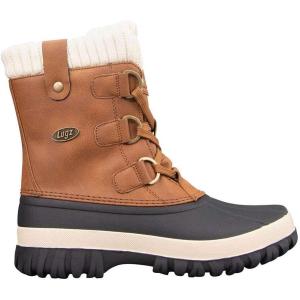imageLugz Womens Stormy Classic 6inch Duck Toe Waterproof Fashion Boot SnowRoasted PeanutCreamBlack