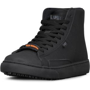 imageLugz Womens Drop Hi SlipResistant Retro Work Sneaker Food Service ShoeBlack