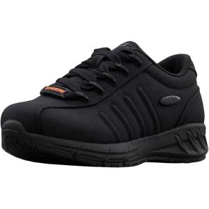 imageLugz Womens Grapple Slip Resistant Sneaker Food Service ShoeBlack Ballistic Nylon