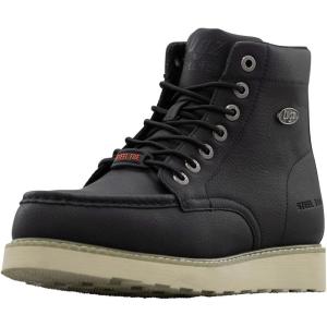 imageLugz Mens Monterey Steel Toe Industrial BootBlackCreamGum