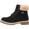 imageLugz Womens Convoy Faux Fur Lace Up Boots FashionBlackCreamGum