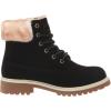 imageLugz Womens Convoy Faux Fur Lace Up Boots FashionBlackCreamGum
