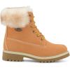 imageLugz Womens Convoy Faux Fur Lace Up Boots FashionGolden WheatCreamGum