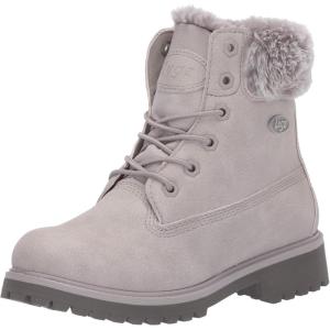 imageLugz Womens Convoy Faux Fur Lace Up Boots FashionGlacierDark GlacierGrey