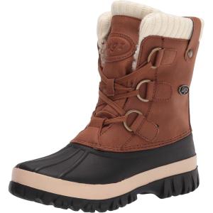 imageLugz Womens Clove Faux Fur Fashion BootRoasted PeanutCreamBlack