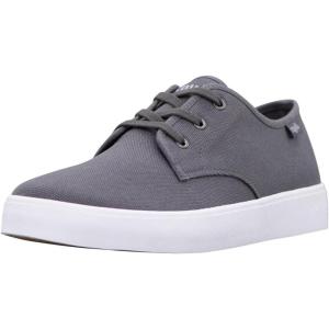 imageLugz Mens Joints Retro Canvas SneakerCharcoalWhite