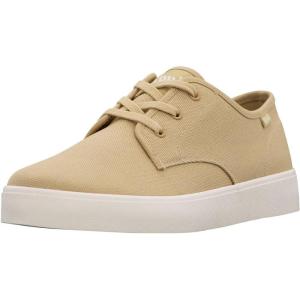 imageLugz Mens Joints Retro Canvas SneakerLight TanWhisper White