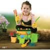imagePlay22 Kids Gardening Tool Set 12 PCS  Kids Gardening Tools Shovel Rake Fork Trowel Apron Gloves Watering Can and Tote Bag Toddler Gardening Tools for Kids Best Outdoor Toys Gift for Boys and Girls