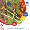 imagePlay22 Kids Garden Tool Set Toy 4Piece  Shovel Rake Hoe Leaf Rake Wooden Gardening Tools for Kids Best Outdoor Toys Gift for Boys and Girls