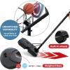 imagePortable Basketball Hoop 10 ft Adjustable  44in Shatterproof Backboard  Basketball Goal System 810 ft Adjustable Basketball Hoop for KidsAdults Indoor Outdoor Weatherproof Fillable Base