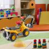 imagePlay22 Toy Tractors for Kids Ride On Excavator  Music Sounds Digger Scooter Bulldozer Includes Helmet with Rocks  Pretend Play  Toddler Construction Truck