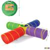 imagePlay22 4Way Play Tunnel For Kids To Crawl Through 8 Feet  Kids Play Tunnels For Toddlers IndoorOutdoor Fun For Kids Dogs Tunnel Ball Pit  Kids Pop Up Play Tent Tunnel Foldable Into A Carrying Bag