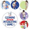 imagePlay22 Kids Cleaning Set 12 Piece  Toy Cleaning Set Includes Broom Mop Brush Dust Pan Duster Sponge Clothes Spray Bucket Caution Sign  Toy Kitchen Toddler Cleaning Set  Original