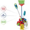 imagePlay22 Kids Cleaning Set 12 Piece  Toy Cleaning Set Includes Broom Mop Brush Dust Pan Duster Sponge Clothes Spray Bucket Caution Sign  Toy Kitchen Toddler Cleaning Set  Original