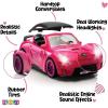 imagePlay22 Pink Car Convertible 2Seater Vehicle Doll Accessories with Lights and Sounds 10 Pc  Car for Dolls Toy Car Includes Doll Helicopter 2 Figurines and Dining Table Set  Great Toddler Gift