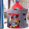 imagePlay22 Play Tent Princess Castle Pink  Features Glow in The Dark Stars  Portable  Kids Pop Up Tent Foldable Into A Carrying Bag  Indoor and Outdoor Use  OriginalGray  Red