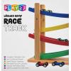 imagePlay22 Wooden Car Ramps Race  4 Level Toy Car Ramp Race Track Includes 4 Wooden Toy Cars  My First Baby Toys  Toddler Race Car Ramp Toy Set is A Great Gift for Boys and Girls  Original by Play22