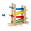 imagePlay22 Wooden Car Ramps Race  4 Level Toy Car Ramp Race Track Includes 4 Wooden Toy Cars  My First Baby Toys  Toddler Race Car Ramp Toy Set is A Great Gift for Boys and Girls  Original by Play22