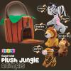 imagePlay22 6Piece Plush Talking Jungle Animals Set with Carrier for Kids Babies ampamp Toddlers  Elephant Tiger Lion Zebra Monkey