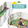 imagePlay22 Foldable Baby Playpen 14 Panel  Kids Safety Activity Play Center  Safety Play Yard Play Pens for Babies  Safety Gates for Indoor and Outdoor Play  Adjustable Shape