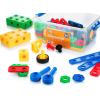 imagePlay22 100Pc Building Blocks for Toddlers Stem Toys  Building Take Apart Toys for Boys and Girls Ages 3 4 5 6 7 8 9 10  Educational Toys Set with Nice Storage Box
