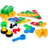 imagePlay22 100Pc Building Blocks for Toddlers Stem Toys  Building Take Apart Toys for Boys and Girls Ages 3 4 5 6 7 8 9 10  Educational Toys Set with Nice Storage Box