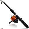 imagePlay22 Fishing Pole For Kids  32 Set Kids Fishing Rod Combos  Kids Fishing Poles Includes Fishing Tackle Fishing Gear Fishing Lures Net Carry On Bag Fully Fishing Equipment  For Boys And Girls
