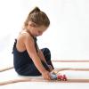 imagePlay22 Wooden Train Tracks  52 PCS  2 Bonus Car Toy Trains  for Kids is Compatible with Thomas Wooden Railway Systems and All Major Brands  Original