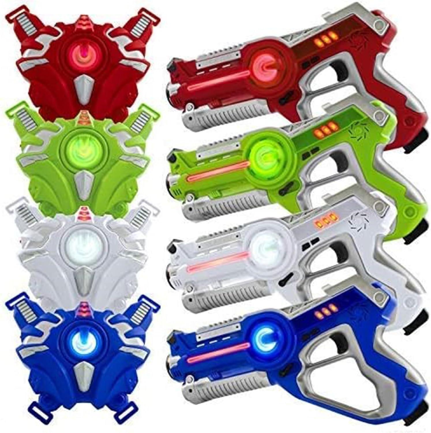 imagePlay22 Laser Tag Sets Gun Vest  Laser Tag Gun Toys for Indoor Outdoor  Set of 4 Vests 4
