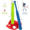 imagePlay22 T Ball Set for Toddlers  Tball Set for Kids 35 8 Large Balls 23quot Batting Tee  Kids Baseball Bat Tee  Wiffle Ball Toddler Outdoor Toys Play Equipment Gifts for 4 Year Old Boys and Girls
