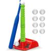 imagePlay22 T Ball Set for Toddlers  Tball Set for Kids 35 8 Large Balls 23quot Batting Tee  Kids Baseball Bat Tee  Wiffle Ball Toddler Outdoor Toys Play Equipment Gifts for 4 Year Old Boys and Girls