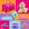 imagePlay22 Plush Puppy Doll Set for Kids 9 PCS  Baby Doll Accessories  Doll Puppy Set  4 Year Old Girl Birthday Gifts Little Girl Toys Sized for 18quot Dolls Multicolor