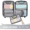 image6 Set Packing Cubes for Suitcases Travel Organizer Bags for Carry on Luggage Veken Suitcase Organizer Bags Set for Travel Essentials Travel Accessories in 4 SizesExtra Large Large Medium Small07Gray