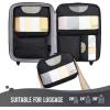 image6 Set Packing Cubes for Suitcases Travel Organizer Bags for Carry on Luggage Veken Suitcase Organizer Bags Set for Travel Essentials Travel Accessories in 4 SizesExtra Large Large Medium Small06Jet Black