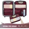 image6 Set Packing Cubes for Suitcases Travel Organizer Bags for Carry on Luggage Veken Suitcase Organizer Bags Set for Travel Essentials Travel Accessories in 4 SizesExtra Large Large Medium Small12Wine Red