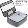 image6 Set Packing Cubes for Suitcases Travel Organizer Bags for Carry on Luggage Veken Suitcase Organizer Bags Set for Travel Essentials Travel Accessories in 4 SizesExtra Large Large Medium Small07Gray