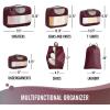 image6 Set Packing Cubes for Suitcases Travel Organizer Bags for Carry on Luggage Veken Suitcase Organizer Bags Set for Travel Essentials Travel Accessories in 4 SizesExtra Large Large Medium Small12Wine Red