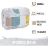 image6 Set Packing Cubes for Suitcases Travel Organizer Bags for Carry on Luggage Veken Suitcase Organizer Bags Set for Travel Essentials Travel Accessories in 4 SizesExtra Large Large Medium Small09Marble White