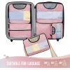 image6 Set Packing Cubes for Suitcases Travel Organizer Bags for Carry on Luggage Veken Suitcase Organizer Bags Set for Travel Essentials Travel Accessories in 4 SizesExtra Large Large Medium Small02Pink