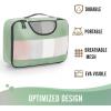 image6 Set Packing Cubes for Suitcases Travel Organizer Bags for Carry on Luggage Veken Suitcase Organizer Bags Set for Travel Essentials Travel Accessories in 4 SizesExtra Large Large Medium Small10Matcha Green