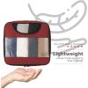 image6 Set Packing Cubes for Suitcases Travel Organizer Bags for Carry on Luggage Veken Suitcase Organizer Bags Set for Travel Essentials Travel Accessories in 4 SizesExtra Large Large Medium Small12Wine Red