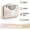 image6 Set Packing Cubes for Suitcases Travel Organizer Bags for Carry on Luggage Veken Suitcase Organizer Bags Set for Travel Essentials Travel Accessories in 4 SizesExtra Large Large Medium Small05Cream