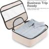 image6 Set Packing Cubes for Suitcases Travel Organizer Bags for Carry on Luggage Veken Suitcase Organizer Bags Set for Travel Essentials Travel Accessories in 4 SizesExtra Large Large Medium Small05Cream