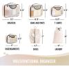 image6 Set Packing Cubes for Suitcases Travel Organizer Bags for Carry on Luggage Veken Suitcase Organizer Bags Set for Travel Essentials Travel Accessories in 4 SizesExtra Large Large Medium Small05Cream