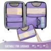 image6 Set Packing Cubes for Suitcases Travel Organizer Bags for Carry on Luggage Veken Suitcase Organizer Bags Set for Travel Essentials Travel Accessories in 4 SizesExtra Large Large Medium Small04Purple