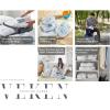 image6 Set Packing Cubes for Suitcases Travel Organizer Bags for Carry on Luggage Veken Suitcase Organizer Bags Set for Travel Essentials Travel Accessories in 4 SizesExtra Large Large Medium Small09Marble White