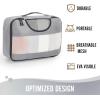 image6 Set Packing Cubes for Suitcases Travel Organizer Bags for Carry on Luggage Veken Suitcase Organizer Bags Set for Travel Essentials Travel Accessories in 4 SizesExtra Large Large Medium Small07Gray
