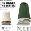 image6 Set Packing Cubes for Suitcases Travel Organizer Bags for Carry on Luggage Veken Suitcase Organizer Bags Set for Travel Essentials Travel Accessories in 4 SizesExtra Large Large Medium Small11Olive Green
